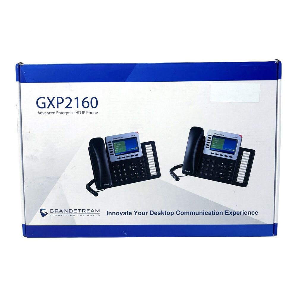 Grandstream GS-GXP2160 6-Lines Bluetooth VoIP Telephone - Black